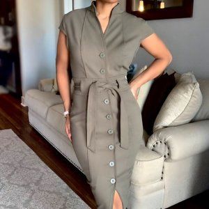 NEW Olive Green Calvin Klein Career Dress